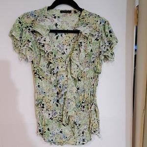 Le Caviar Wrap Blouse Size Medium